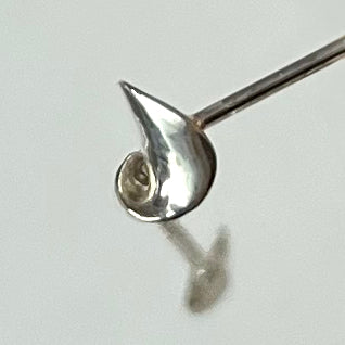 Curl and Drop Earring _ silver