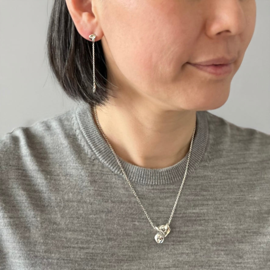 Curl and Drop Earring